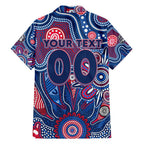 Personalised Bulldogs NAIDOC Week 2024 Family Matching Summer Maxi Dress and Hawaiian Shirt Aussie Aboriginal Art