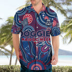 Personalised Bulldogs NAIDOC Week 2024 Hawaiian Shirt Aussie Aboriginal Art