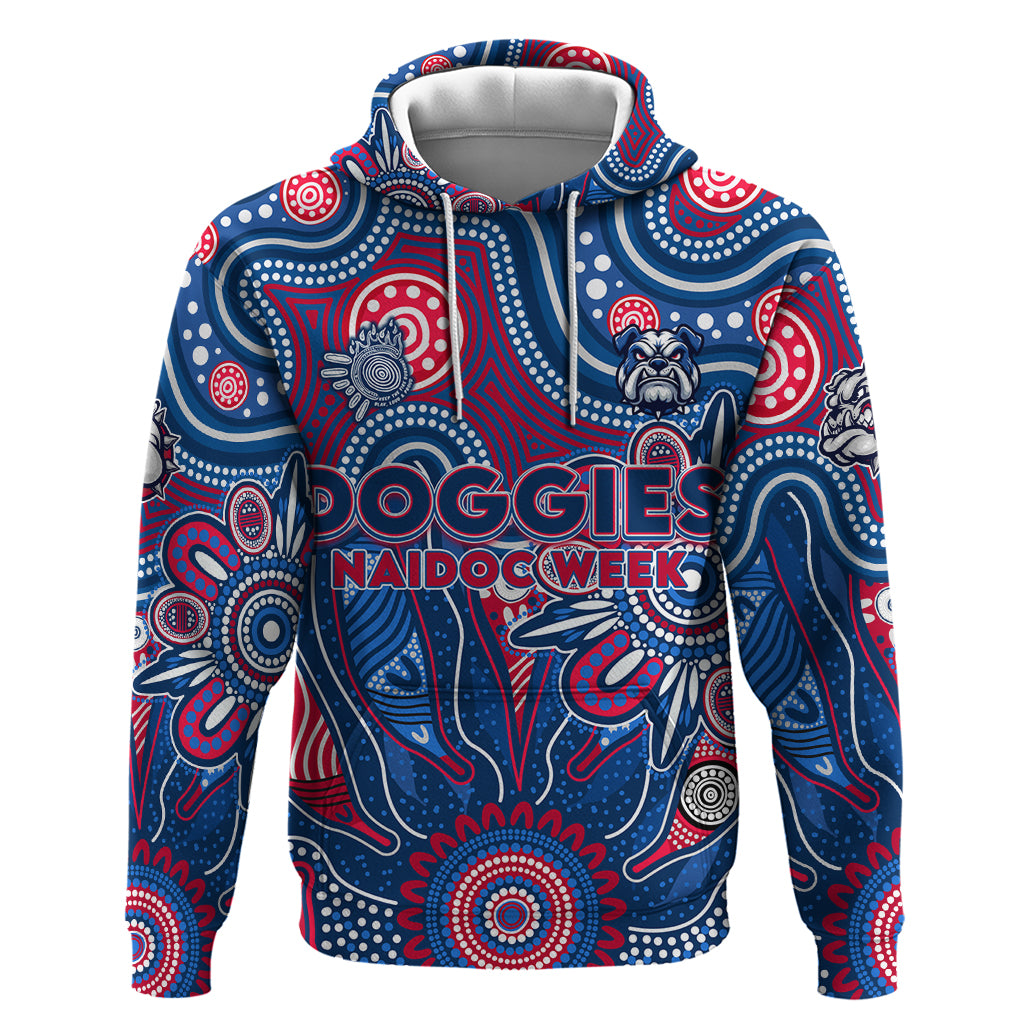 Personalised Bulldogs NAIDOC Week 2024 Hoodie Aussie Aboriginal Art