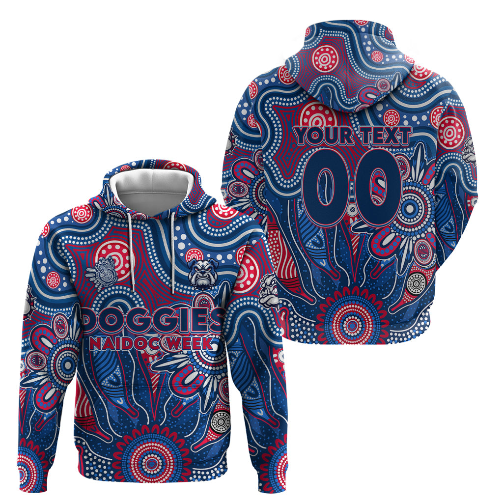 Personalised Bulldogs NAIDOC Week 2024 Hoodie Aussie Aboriginal Art