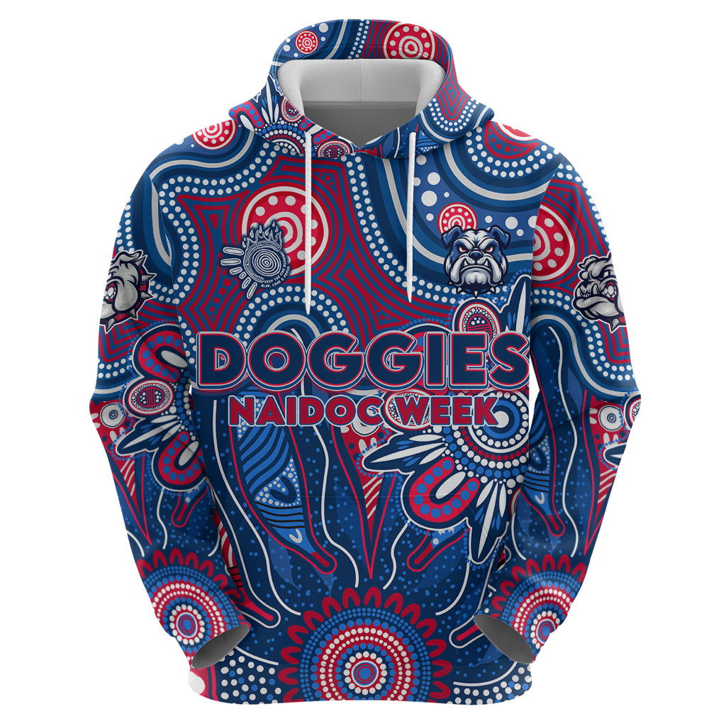 Personalised Bulldogs NAIDOC Week 2024 Hoodie Aussie Aboriginal Art