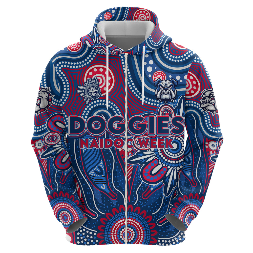 Personalised Bulldogs NAIDOC Week 2024 Hoodie Aussie Aboriginal Art