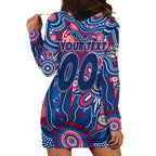 Personalised Bulldogs NAIDOC Week 2024 Hoodie Dress Aussie Aboriginal Art
