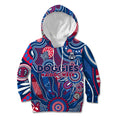 Personalised Bulldogs NAIDOC Week 2024 Kid Hoodie Aussie Aboriginal Art