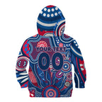 Personalised Bulldogs NAIDOC Week 2024 Kid Hoodie Aussie Aboriginal Art