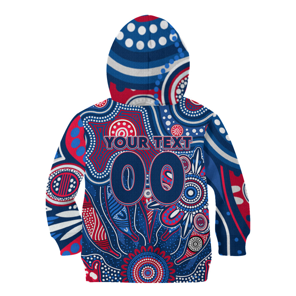 Personalised Bulldogs NAIDOC Week 2024 Kid Hoodie Aussie Aboriginal Art