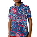 Personalised Bulldogs NAIDOC Week 2024 Kid Polo Shirt Aussie Aboriginal Art