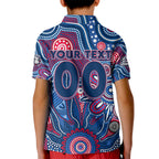 Personalised Bulldogs NAIDOC Week 2024 Kid Polo Shirt Aussie Aboriginal Art