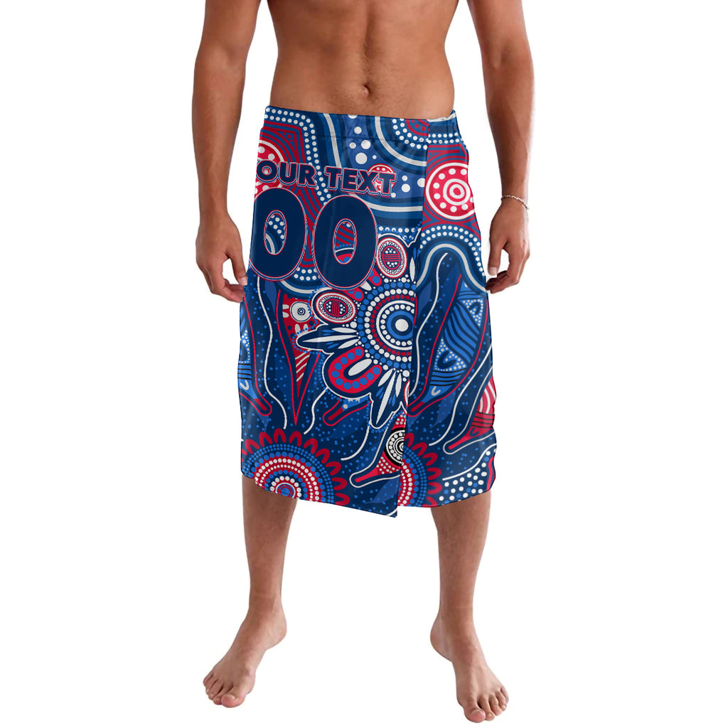 Personalised Bulldogs NAIDOC Week 2024 Lavalava Aussie Aboriginal Art