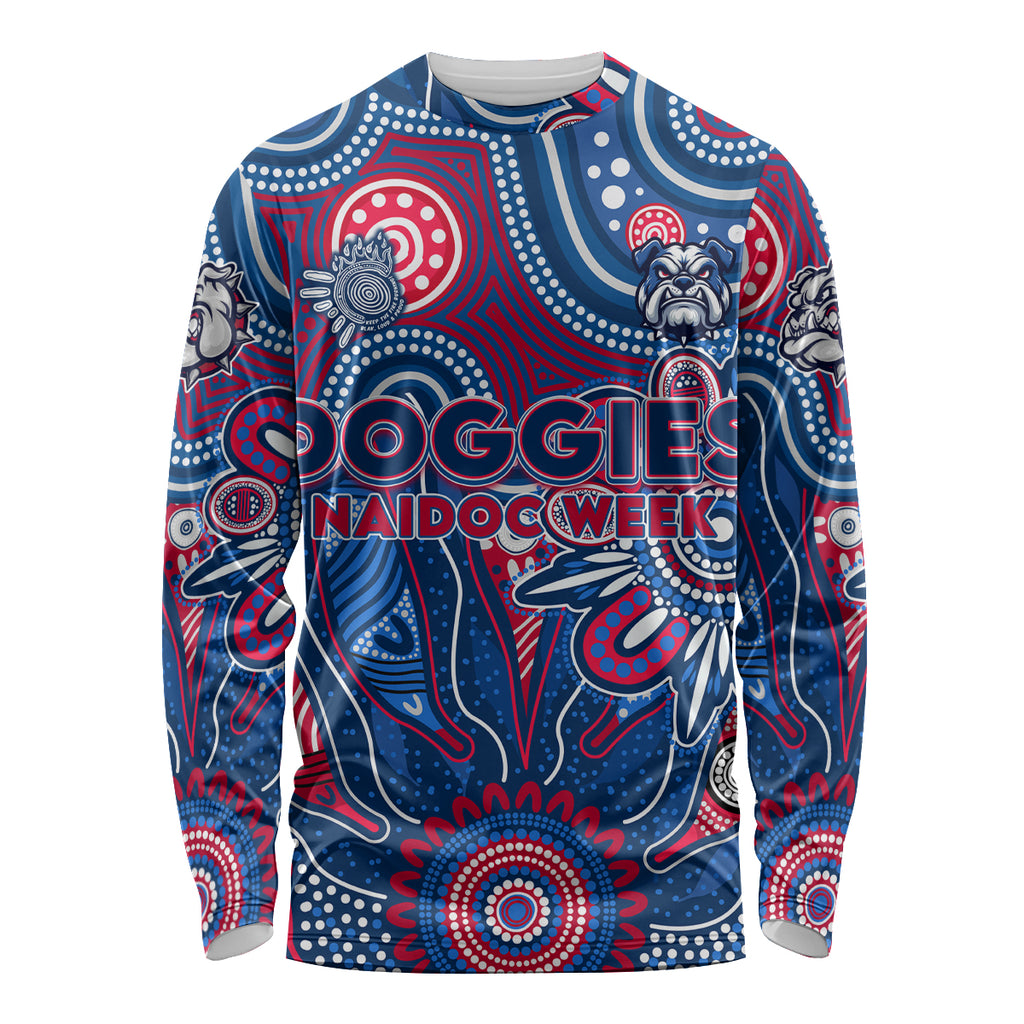 Personalised Bulldogs NAIDOC Week 2024 Long Sleeve Shirt Aussie Aboriginal Art