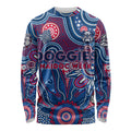 Personalised Bulldogs NAIDOC Week 2024 Long Sleeve Shirt Aussie Aboriginal Art