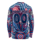 Personalised Bulldogs NAIDOC Week 2024 Long Sleeve Shirt Aussie Aboriginal Art