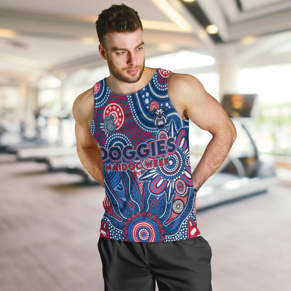 Personalised Bulldogs NAIDOC Week 2024 Men Tank Top Aussie Aboriginal Art