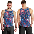 Personalised Bulldogs NAIDOC Week 2024 Men Tank Top Aussie Aboriginal Art