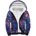Personalised Bulldogs NAIDOC Week 2024 Sherpa Hoodie Aussie Aboriginal Art