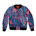 Personalised Bulldogs NAIDOC Week 2024 Sleeve Zip Bomber Jacket Aussie Aboriginal Art