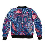 Personalised Bulldogs NAIDOC Week 2024 Sleeve Zip Bomber Jacket Aussie Aboriginal Art