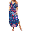 Personalised Bulldogs NAIDOC Week 2024 Summer Maxi Dress Aussie Aboriginal Art