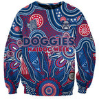 Personalised Bulldogs NAIDOC Week 2024 Sweatshirt Aussie Aboriginal Art