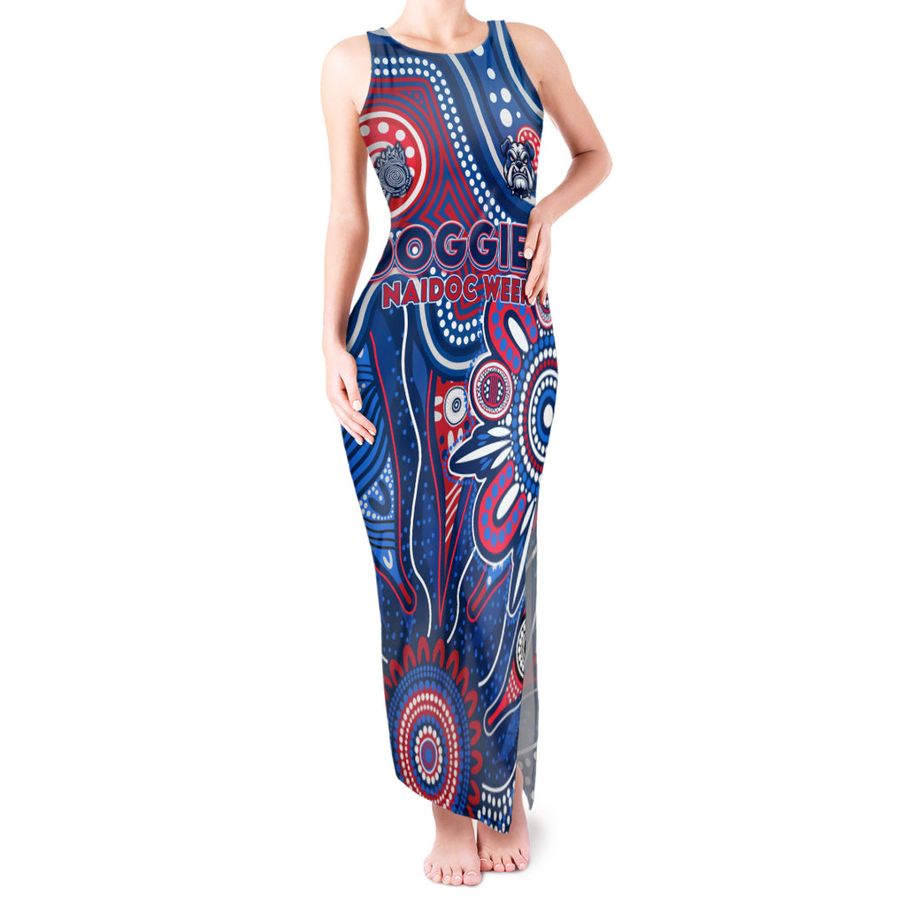 Personalised Bulldogs NAIDOC Week 2024 Tank Maxi Dress Aussie Aboriginal Art