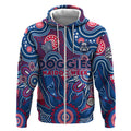 Personalised Bulldogs NAIDOC Week 2024 Zip Hoodie Aussie Aboriginal Art