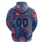 Personalised Bulldogs NAIDOC Week 2024 Zip Hoodie Aussie Aboriginal Art
