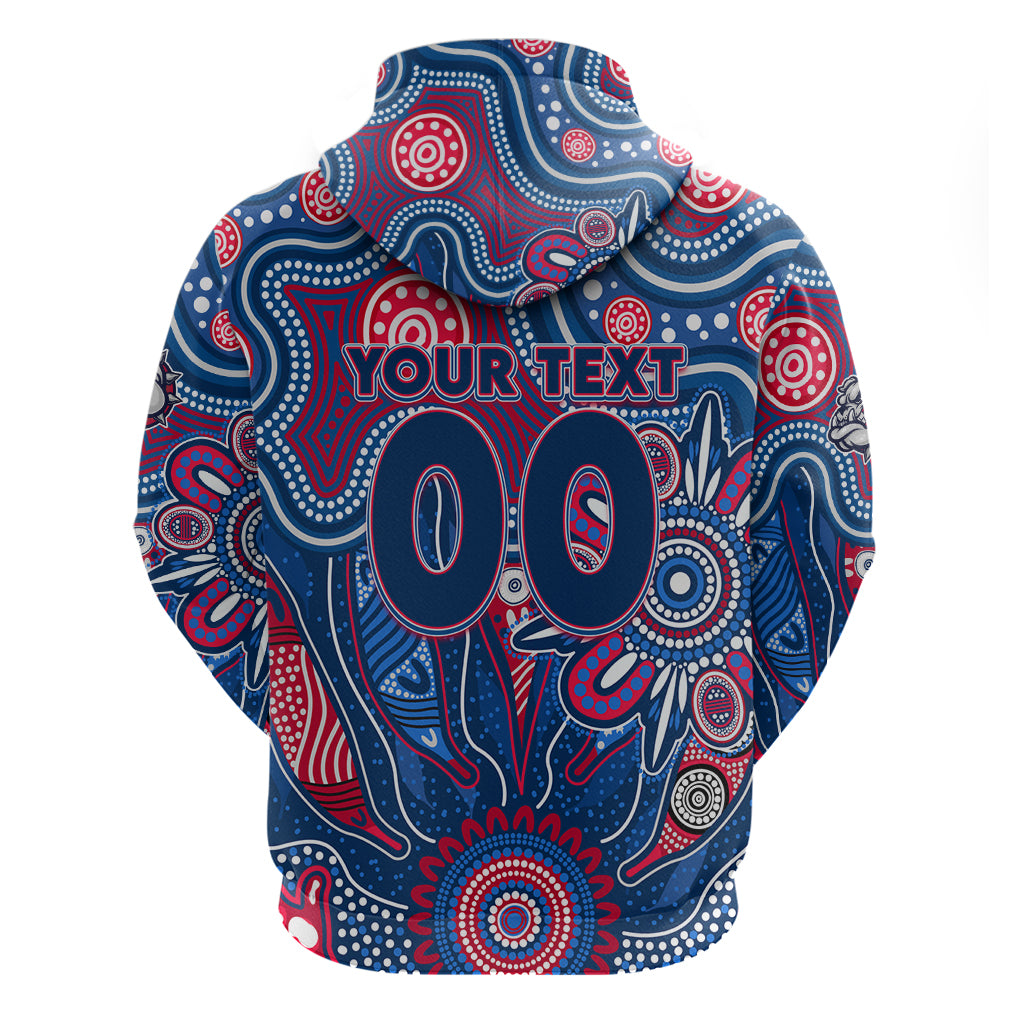 Personalised Bulldogs NAIDOC Week 2024 Zip Hoodie Aussie Aboriginal Art