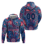 Personalised Bulldogs NAIDOC Week 2024 Zip Hoodie Aussie Aboriginal Art
