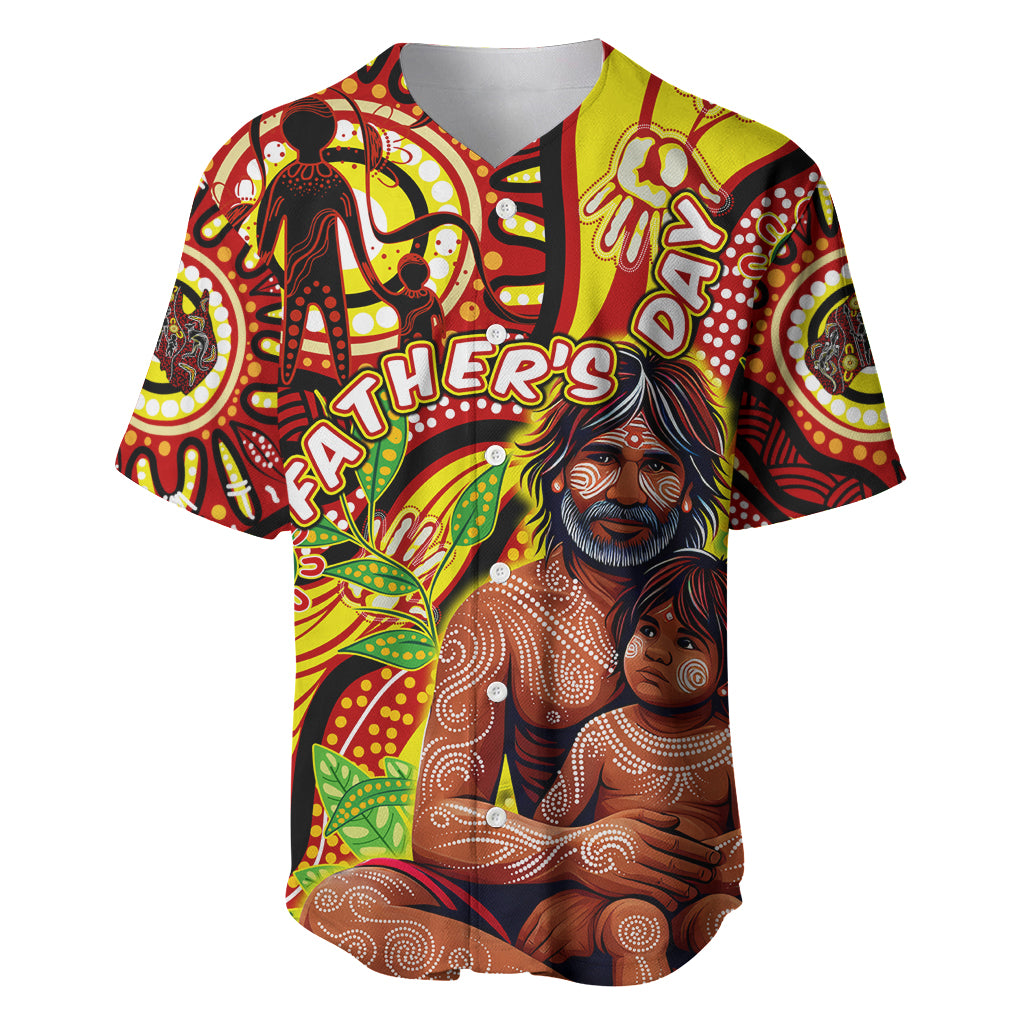 Custom Australia Father's Day Baseball Jersey Aboriginal Father and Son