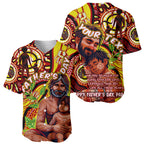 Custom Australia Father's Day Baseball Jersey Aboriginal Father and Son