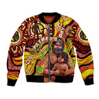 Custom Australia Father's Day Bomber Jacket Aboriginal Father and Son