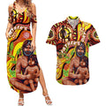 Custom Australia Father's Day Couples Matching Summer Maxi Dress and Hawaiian Shirt Aboriginal Father and Son