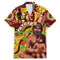 Custom Australia Father's Day Family Matching Mermaid Dress and Hawaiian Shirt Aboriginal Father and Son