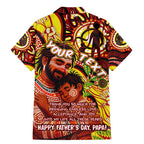 Custom Australia Father's Day Family Matching Mermaid Dress and Hawaiian Shirt Aboriginal Father and Son