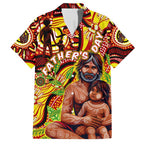 Custom Australia Father's Day Family Matching Summer Maxi Dress and Hawaiian Shirt Aboriginal Father and Son
