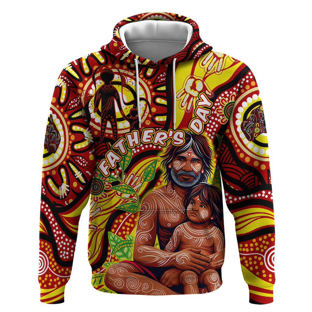Custom Australia Father's Day Hoodie Aboriginal Father and Son