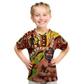 Custom Australia Father's Day Kid T Shirt Aboriginal Father and Son