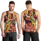 Custom Australia Father's Day Men Tank Top Aboriginal Father and Son