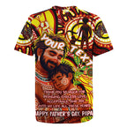 Custom Australia Father's Day Rugby Jersey Aboriginal Father and Son