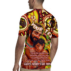 Custom Australia Father's Day Rugby Jersey Aboriginal Father and Son