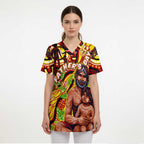 Custom Australia Father's Day Scrub Top Aboriginal Father and Son - Aussie Hoodie