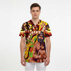 Custom Australia Father's Day Scrub Top Aboriginal Father and Son - Aussie Hoodie