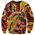 Custom Australia Father's Day Sweatshirt Aboriginal Father and Son
