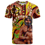 Custom Australia Father's Day T Shirt Aboriginal Father and Son