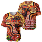 Custom Father's Day Australia Baseball Jersey Best Dad Ever Aboriginal Art