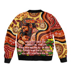 Custom Father's Day Australia Bomber Jacket Best Dad Ever Aboriginal Art