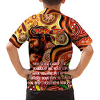Custom Father's Day Australia Family Matching Long Sleeve Bodycon Dress and Hawaiian Shirt Best Dad Ever Aboriginal Art