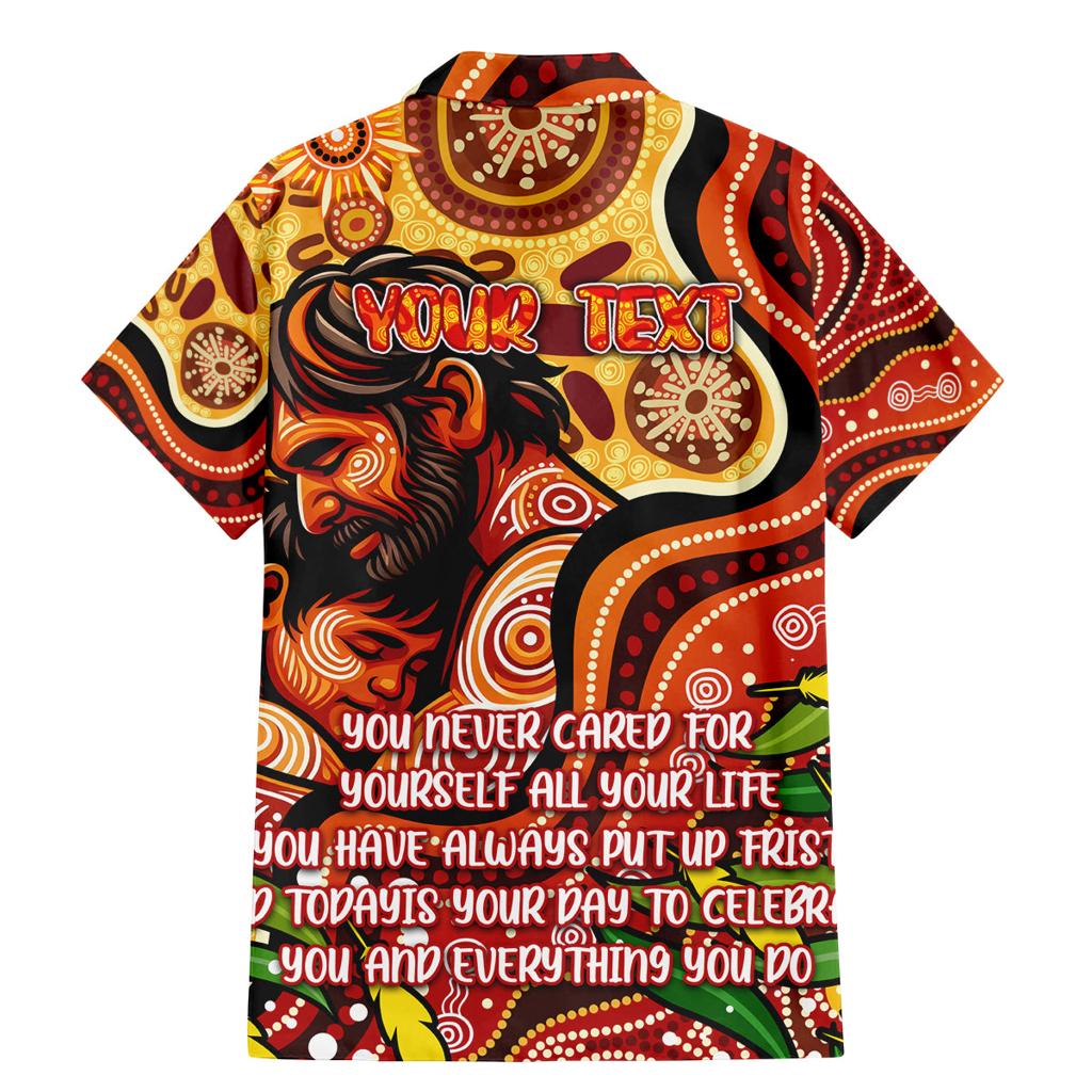 Custom Father's Day Australia Family Matching Mermaid Dress and Hawaiian Shirt Best Dad Ever Aboriginal Art