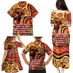 Custom Father's Day Australia Family Matching Puletasi and Hawaiian Shirt Best Dad Ever Aboriginal Art