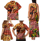 Custom Father's Day Australia Family Matching Tank Maxi Dress and Hawaiian Shirt Best Dad Ever Aboriginal Art